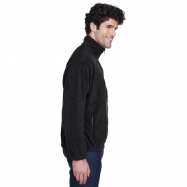 UltraClub 8485 Men\'s Iceberg Fleece Full Zip Jacket - Black