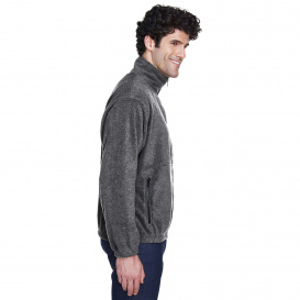 UltraClub 8485 Men\'s Iceberg Fleece Full Zip Jacket - Charcoal