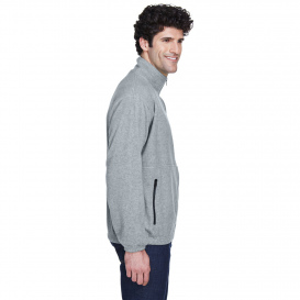 UltraClub 8485 Men\'s Iceberg Fleece Full Zip Jacket - Grey Heather