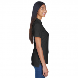 UltraClub 8530 Ladies Classic Pique Polo - Black