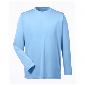 UltraClub 8622 Men\'s Cool & Dry Performance Long Sleeve Top - Columbia Blue