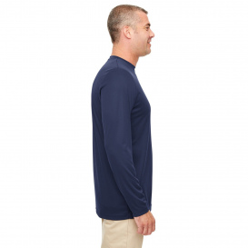 UltraClub 8622 Men\'s Cool & Dry Performance Long Sleeve Top - Navy