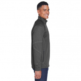 North End 88174 Men\'s Gravity Performance Fleece Jacket - Carbon Heather