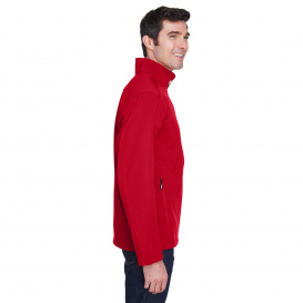Core 365 88184 Men\'s Cruise Two-Layer Fleece Bonded Soft Shell Jacket - Classic Red