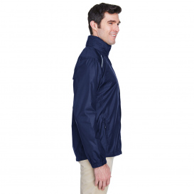 Core 365 88185 Men\'s Climate Seam-Sealed Lightweight Variegated Ripstop Jacket - Classic Navy