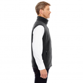 Core 365 88191T Men\'s Tall Journey Fleece Vest - Heather Charcoal