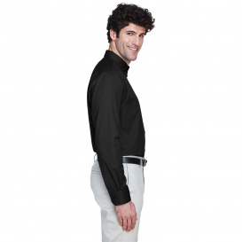 Core 365 88193 Men's Operate Long-Sleeve Twill Shirt - Black