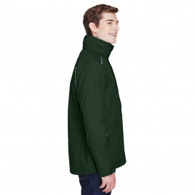 Core 365 88205 Men\'s Region 3-in-1 Jacket with Fleece Liner - Forest