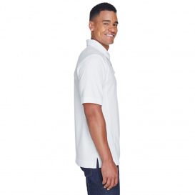 North End 88632 Men\'s Recycled Polyester Performance Pique Polo - White