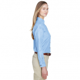 UltraClub 8966 Ladies Cypress Denim - Light Blue
