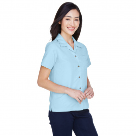 UltraClub 8981 Ladies Cabana Breeze Camp Shirt - Island Blue