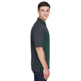 Core 365 CE101 Men\'s Balance Colorblock Performance Pique Polo - Forest/Carbon