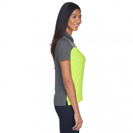 Core 365 CE101W Ladies Balance Colorblock Performance Pique Polo - Safety Yellow/Carbon