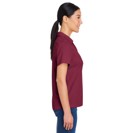 Core 365 CE104W Ladies Market Snag Protect Mesh Polo - Burgundy