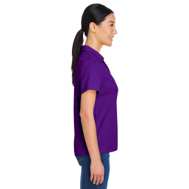 Core 365 CE104W Ladies Market Snag Protect Mesh Polo - Campus Purple