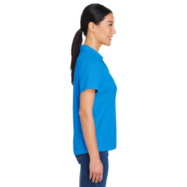 Core 365 CE104W Ladies Market Snag Protect Mesh Polo - Electric Blue