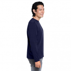Core 365 CE111L Adult Fusion ChromaSoft Performance Long-Sleeve T-Shirt - Classic Navy