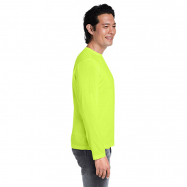 Core 365 CE111L Adult Fusion ChromaSoft Performance Long-Sleeve T-Shirt - Safety Yellow