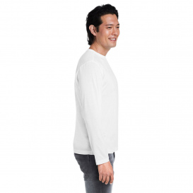 Core 365 CE111L Adult Fusion ChromaSoft Performance Long-Sleeve T-Shirt - White