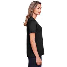 Core 365 CE111W Ladies Fusion ChromaSoft Performance T-Shirt - Black