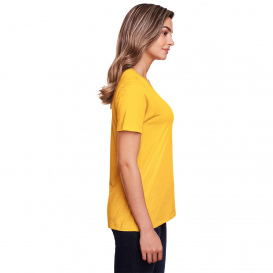 Core 365 CE111W Ladies Fusion ChromaSoft Performance T-Shirt - Campus Gold