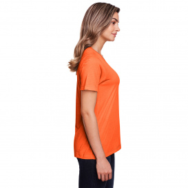 Core 365 CE111W Ladies Fusion ChromaSoft Performance T-Shirt - Campus Orange