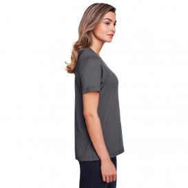 Core 365 CE111W Ladies Fusion ChromaSoft Performance T-Shirt - Carbon