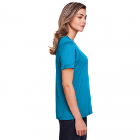 Core 365 CE111W Ladies Fusion ChromaSoft Performance T-Shirt - Electric Blue