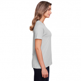 Core 365 CE111W Ladies Fusion ChromaSoft Performance T-Shirt - Platinum