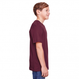 Core 365 CE111Y Youth Fusion ChromaSoft Performance T-Shirt - Burgundy