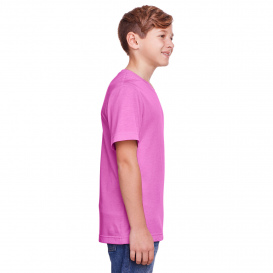 Core 365 CE111Y Youth Fusion ChromaSoft Performance T-Shirt - Charity Pink