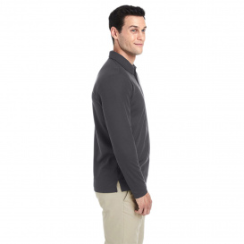 Core 365 CE112L Men's Fusion ChromaSoft Long-Sleeve Pique Polo - Carbon