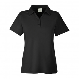 Core 365 CE112W Ladies Fusion ChromaSoft Pique Polo - Black