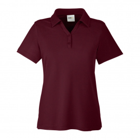 Core 365 CE112W Ladies Fusion ChromaSoft Pique Polo - Burgundy