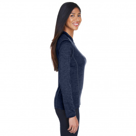 Core 365 CE401W Ladies Kinetic Performance Quarter-Zip - Classic Navy/Carbon