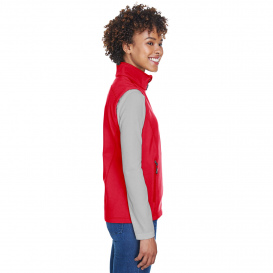 Core 365 CE701W Ladies Cruise Two-Layer Fleece Bonded Soft Shell Vest - Classic Red