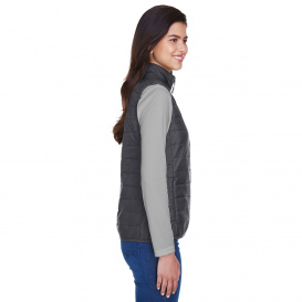 Core 365 CE702W Ladies Prevail Packable Puffer Vest - Carbon