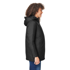 Core 365 CE725W Ladies Inspire 3-in-1 Jacket with Insulated Liner - Black/Carbon