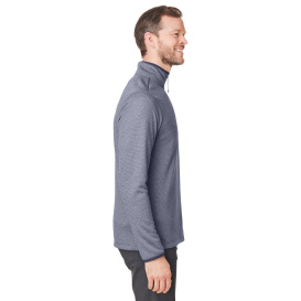Core 365 CE73 Venture Heathered Stripe Quarter-Zip - Classic Navy/White