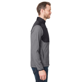 Core 365 CE74 Venture Heathered Stripe Hybrid Jacket - Black/White