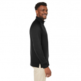 Core 365 CE801 Unisex Fusion ChromaSoft™ Fleece Quarter-Zip - Black
