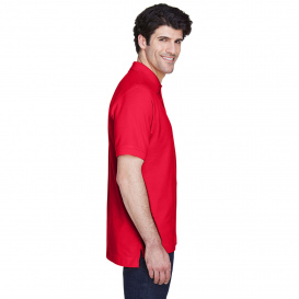 Devon & Jones D100 Men\'s Pima Pique Short Sleeve Polo - Red