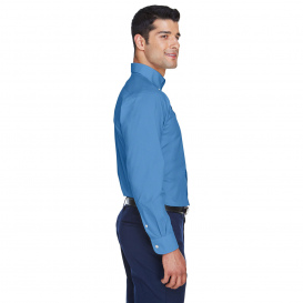 Devon & Jones D620 Men\'s Crown Woven Collection Solid Broadcloth - French Blue