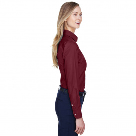 Devon & Jones D620W Ladies Crown Woven Collection Solid Broadcloth - Burgundy