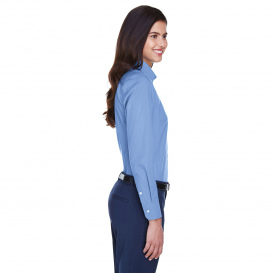 Devon & Jones D630W Ladies Crown Woven Collection Solid Oxford - Light Blue