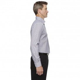 Devon & Jones D645 Men\'s Crown Woven Collection Banker Stripe - Navy