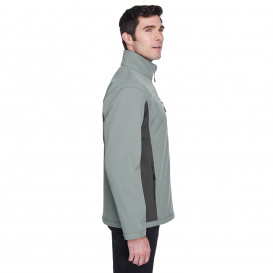 Devon & Jones D997 Men\'s Soft Shell Colorblock Jacket - Charcoal/Dark Charcoal
