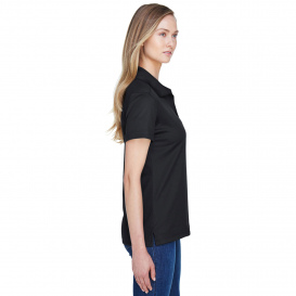 Devon & Jones DG20W CrownLux Performance Ladies Plaited Polo - Black
