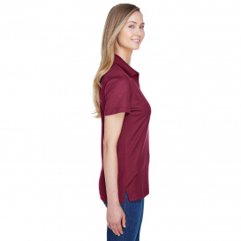 Devon & Jones DG20W CrownLux Performance Ladies Plaited Polo - Burgundy