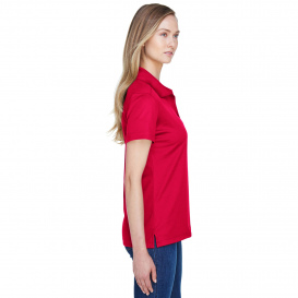 Devon & Jones DG20W CrownLux Performance Ladies Plaited Polo - Red